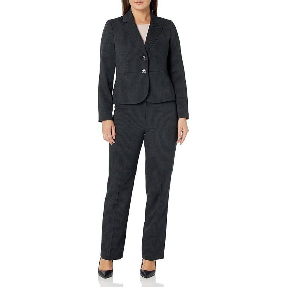 Le Suit Petite Black Pinstripe PANTS ONLY‎ nterview Work